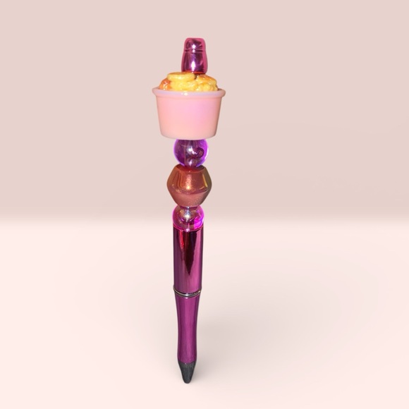 Pink and Purple Chicken Bucket Meal Decorative Pen - Picture 7 of 8